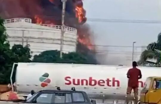 Fire Breaks Out at Fuel Terminal in Lagos