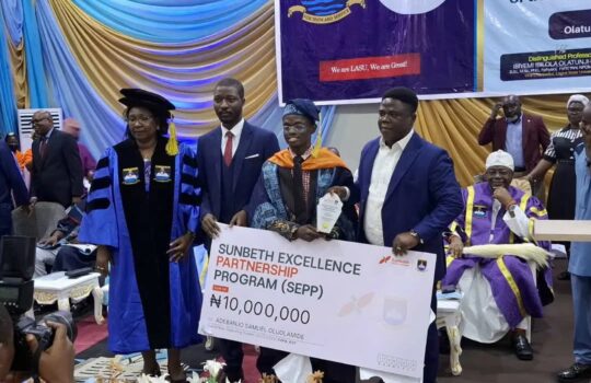 LASU Best Graduating Student Receives N10m Cash Prize